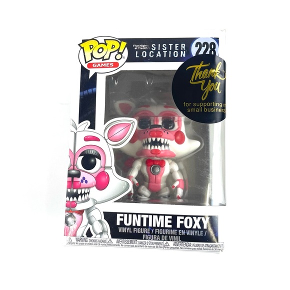 Funko 2017 FNAF Five Nights Freddy's Sister Location FUNTIME FOXY 5" Figure VGC